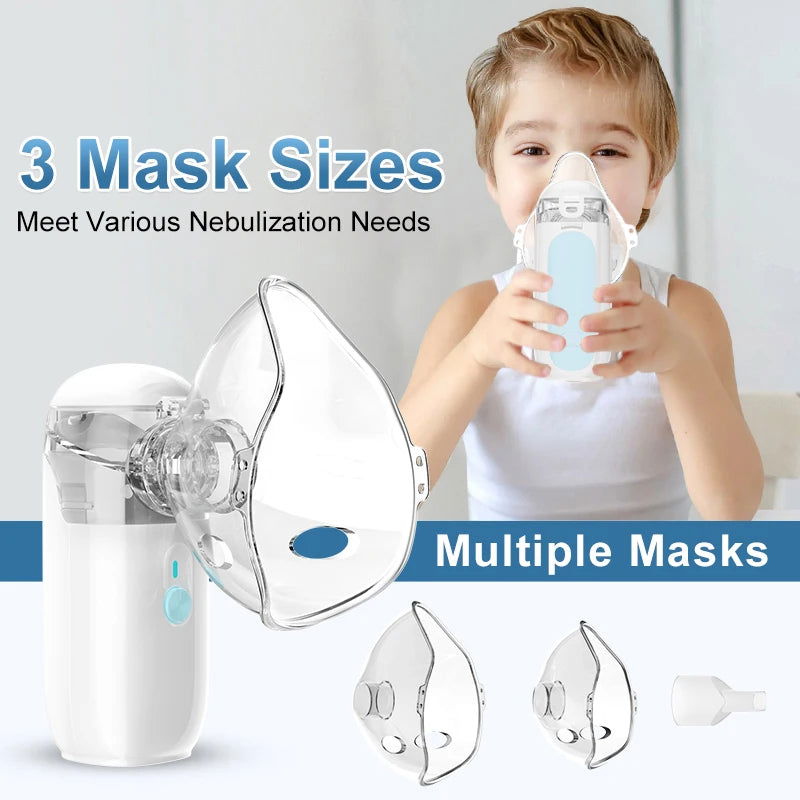 Mini Handheld Mesh Cleaning Atomizer Detachable Portable Automatic Silent Medical Emergency Equipment for Children and Adults - Slobuy