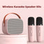 Mini Karaoke Machine for Kids and Adults Portable Speaker With 1-2 Wireless Microphone for Home KTV Birthday Party Holiday Gifts - Slobuy