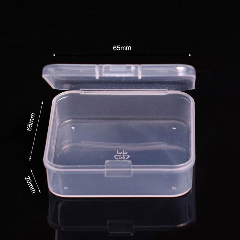 Mini Plastic Box Rectangular Box Translucent Box Packing Box Storage Box Dustproof Solid Strong Jewelry Storage Case Container - Slobuy