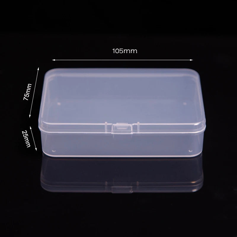 Mini Plastic Box Rectangular Box Translucent Box Packing Box Storage Box Dustproof Solid Strong Jewelry Storage Case Container - Slobuy