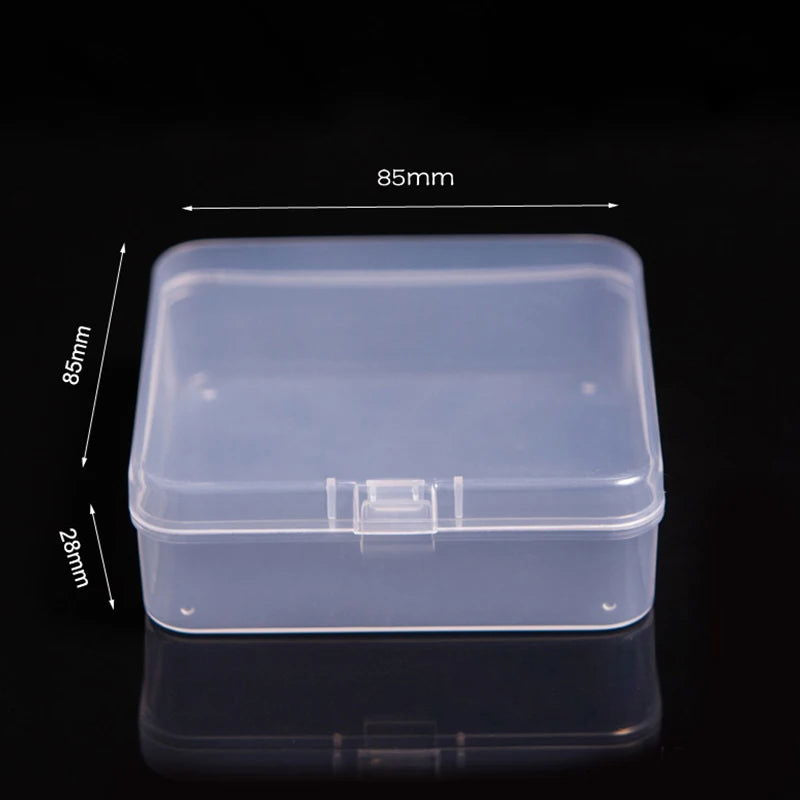 Mini Plastic Box Rectangular Box Translucent Box Packing Box Storage Box Dustproof Solid Strong Jewelry Storage Case Container - Slobuy