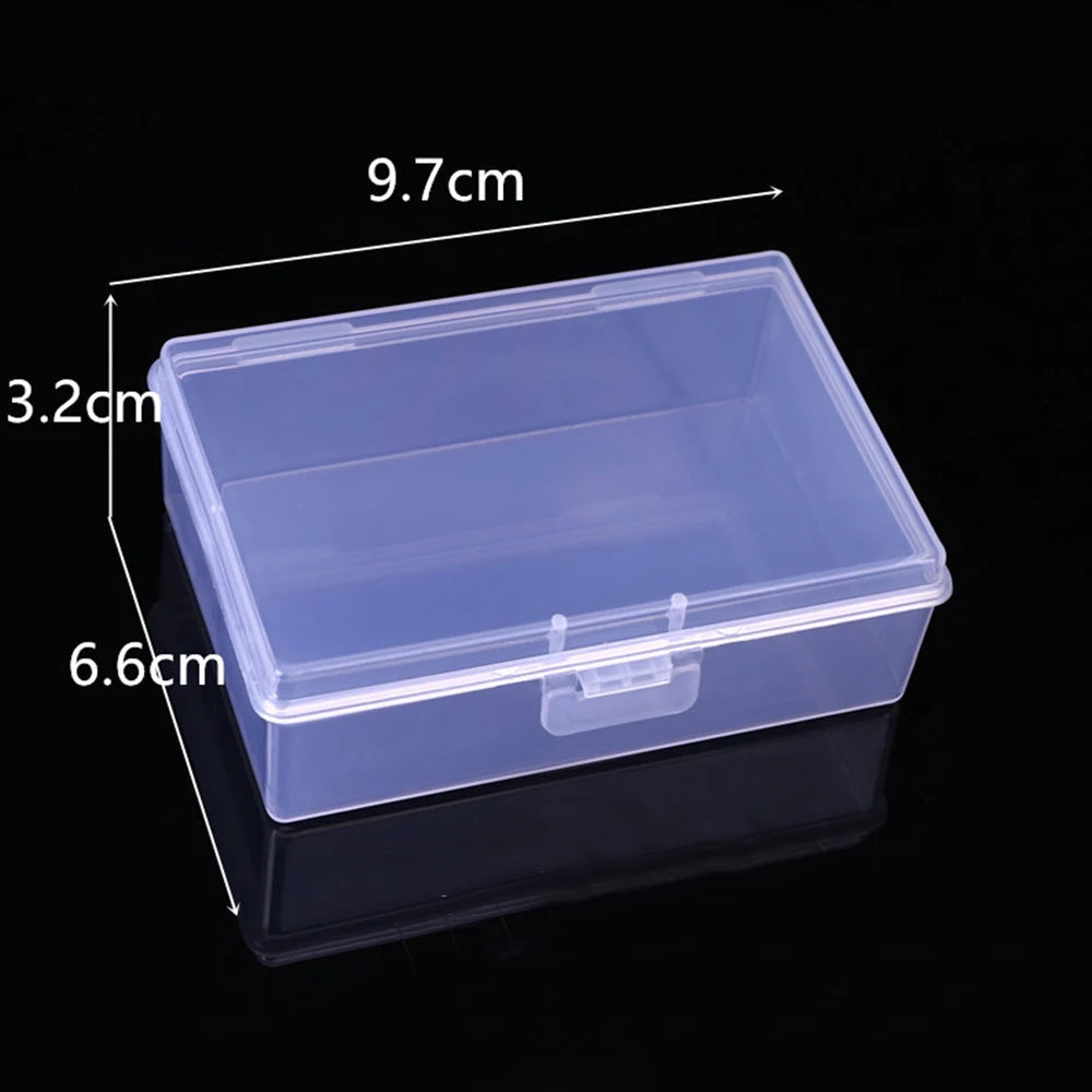 Mini Plastic Box Rectangular Box Translucent Box Packing Box Storage Box Dustproof Solid Strong Jewelry Storage Case Container - Slobuy