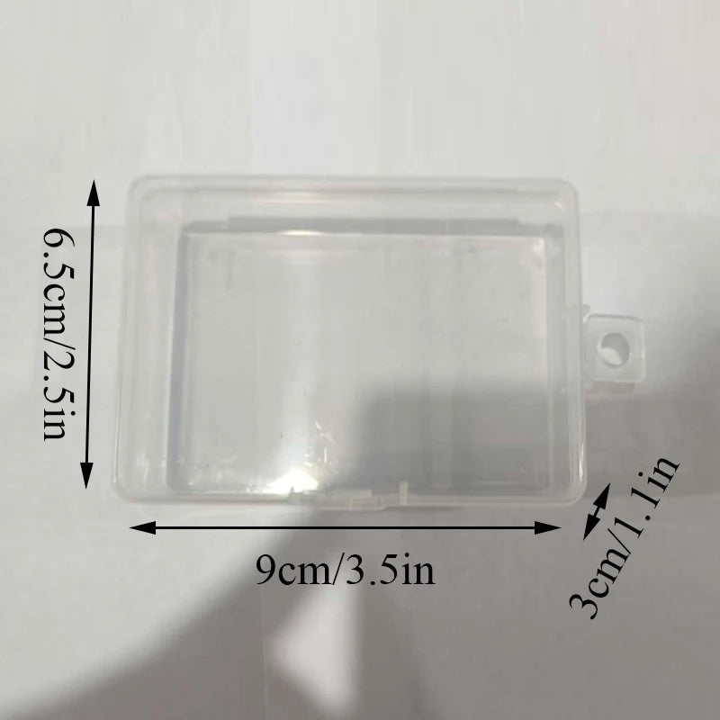 Mini Plastic Box Rectangular Box Translucent Box Packing Box Storage Box Dustproof Solid Strong Jewelry Storage Case Container - Slobuy