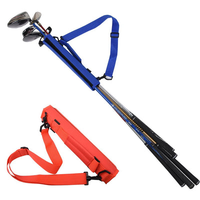 Mini Portable Nylon Golf Club Bag Simple Golf Gun Carrier Bag Travel Bag Golf Training Case With Adjustable Shoulder Straps - Slobuy