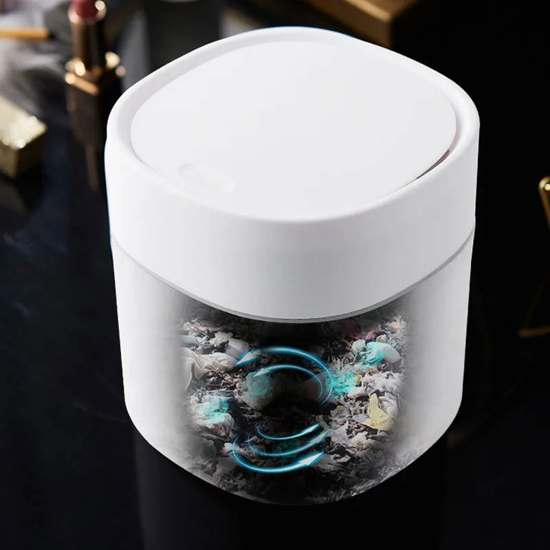 Mini Small Waste Bins Desktop Garbage Basket Home Table Plastic Trash Can Office Supplies Dustbins Sundries Barrel Box - Slobuy