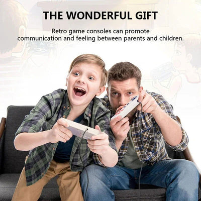 Mini TV Handheld Family Recreation Video Game Console AV Output Retro Built-in 620 Classic Games Dual Gamepad Gaming Player - Slobuy