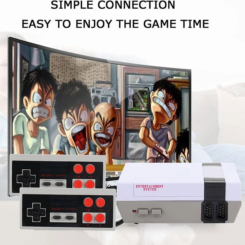 Mini TV Handheld Family Recreation Video Game Console AV Output Retro Built-in 620 Classic Games Dual Gamepad Gaming Player - Slobuy