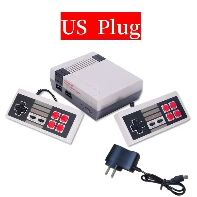 Mini TV Handheld Family Recreation Video Game Console AV Output Retro Built-in 620 Classic Games Dual Gamepad Gaming Player - Slobuy