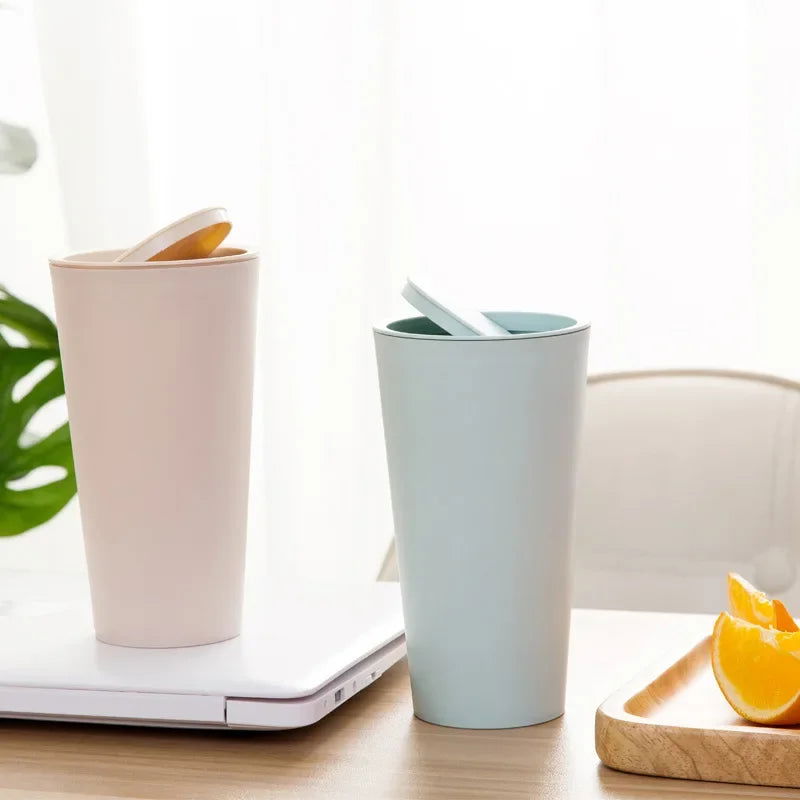 Mini Waste Bin Desktop Office Organizer Storage Home Garbage Basket Container Table Trash Bin Cleaning Barrel Small Trash Can - Slobuy