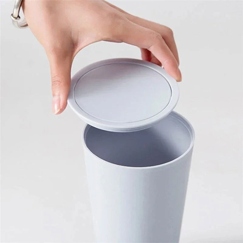 Mini Waste Bin Desktop Office Organizer Storage Home Garbage Basket Container Table Trash Bin Cleaning Barrel Small Trash Can - Slobuy