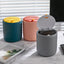 Mini Waste Bin Desktop Office Trash Can Home Garbage Basket Table Plastic Organizer Office Supplies Dustbins Sundries Barrel Box - Slobuy