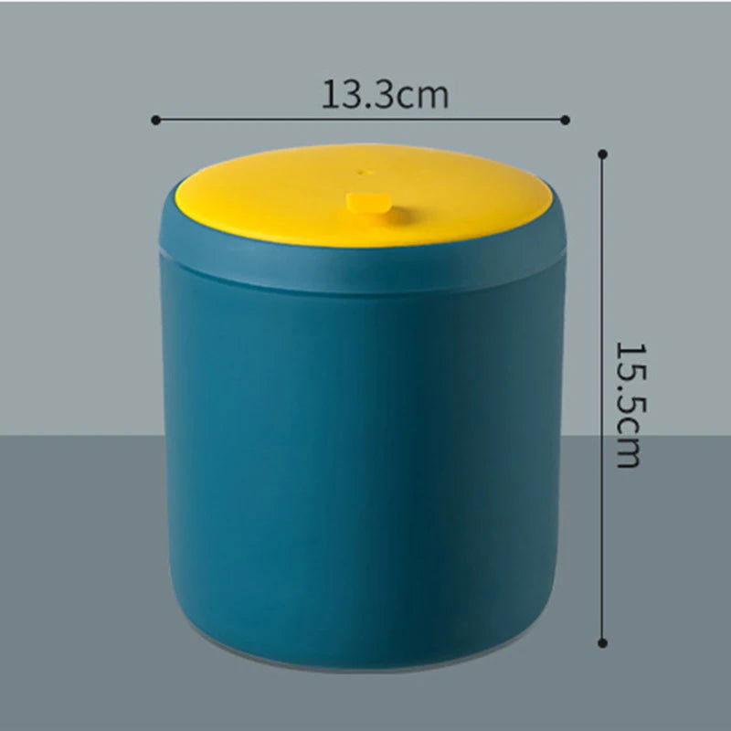 Mini Waste Bin Desktop Office Trash Can Home Garbage Basket Table Plastic Organizer Office Supplies Dustbins Sundries Barrel Box - Slobuy