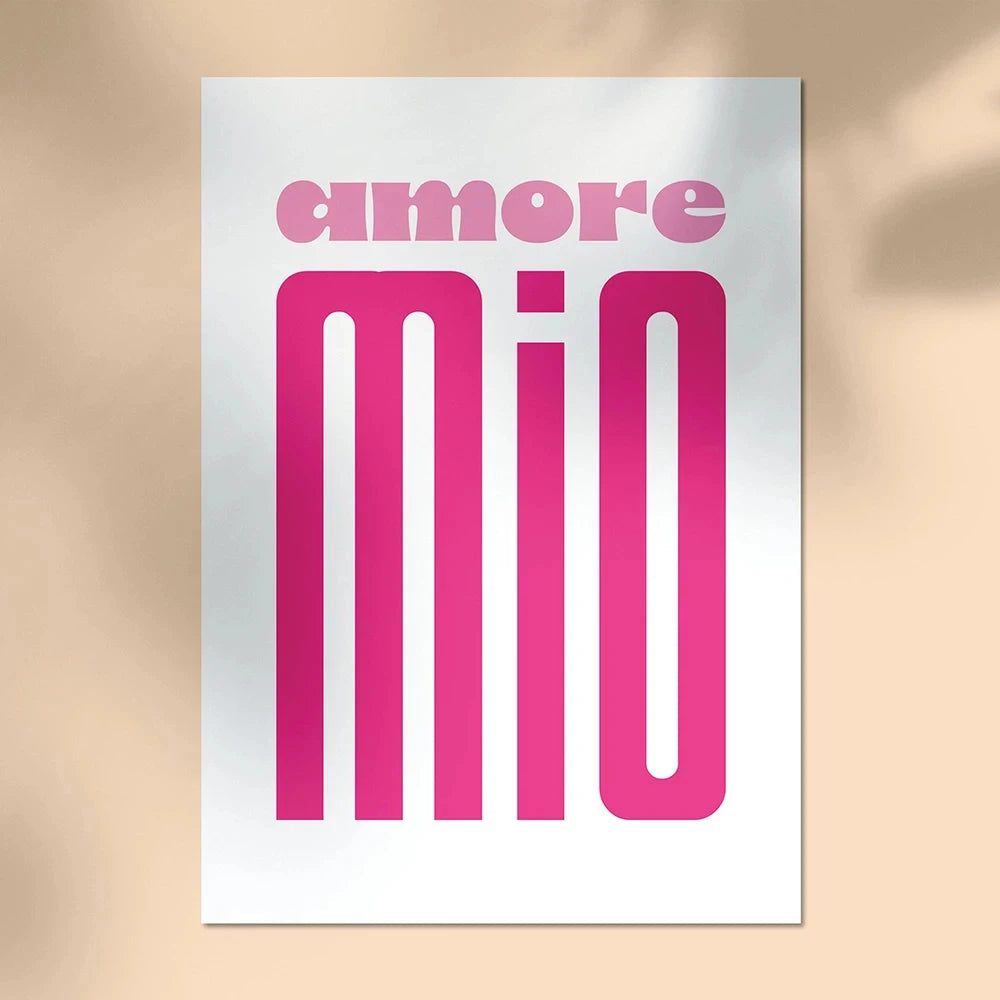 Minimalism Decor Posters Quotes Wall Art Canvas Painting Inspired Music Ciao Amore With Love Prints Living Room Home Decor - Slobuy