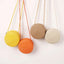 Minimalist Straw Bag Round Crossbody Purse Women Shoulder Vocation Style Handbag - Slobuy