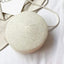 Minimalist Straw Bag Round Crossbody Purse Women Shoulder Vocation Style Handbag - Slobuy