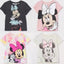 Minnie Printing T-shirt Babies Girls O-neck Bottoming Shirt Fashion Simple Cute Short Sleeve Tops Child Cartoon Clothes - Slobuy