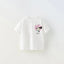 Minnie Printing T-shirt Babies Girls O-neck Bottoming Shirt Fashion Simple Cute Short Sleeve Tops Child Cartoon Clothes - Slobuy
