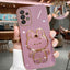 Mirror Plating Phone Holder Case For Samsung Galaxy A53 A73 A33 A52 A52s A72 A32 4G 5G A51 A71 A12 A31 A21S A50 A54 Stand Cover - Slobuy
