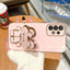 Mirror Plating Phone Holder Case For Samsung Galaxy A53 A73 A33 A52 A52s A72 A32 4G 5G A51 A71 A12 A31 A21S A50 A54 Stand Cover - Slobuy