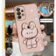 Mirror Plating Phone Holder Case For Samsung Galaxy A53 A73 A33 A52 A52s A72 A32 4G 5G A51 A71 A12 A31 A21S A50 A54 Stand Cover - Slobuy