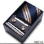 Mix Colors Wholesale 2023 New Style Wedding Gift Tie Pocket Squares Set Necktie Box Men Fit Wedding Blue Paisley - Slobuy