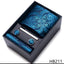 Mix Colors Wholesale 2023 New Style Wedding Gift Tie Pocket Squares Set Necktie Box Men Fit Wedding Blue Paisley - Slobuy
