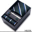 Mix Colors Wholesale 2023 New Style Wedding Gift Tie Pocket Squares Set Necktie Box Men Fit Wedding Blue Paisley - Slobuy
