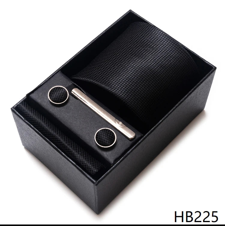 Mix Colors Wholesale 2023 New Style Wedding Gift Tie Pocket Squares Set Necktie Box Men Fit Wedding Blue Paisley - Slobuy