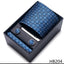 Mix Colors Wholesale 2023 New Style Wedding Gift Tie Pocket Squares Set Necktie Box Men Fit Wedding Blue Paisley - Slobuy