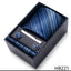 Mix Colors Wholesale 2023 New Style Wedding Gift Tie Pocket Squares Set Necktie Box Men Fit Wedding Blue Paisley - Slobuy