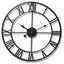 Modern 3D Large Wall Clocks Roman Numerals Retro Round Metal Iron Accurate Silent Nordic Hanging Ornament Living Room Decoration - Slobuy
