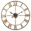Modern 3D Large Wall Clocks Roman Numerals Retro Round Metal Iron Accurate Silent Nordic Hanging Ornament Living Room Decoration - Slobuy