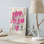 Modern Maximalist Eclectic Pink Funny Retro Funky Quotes Mama I'm Rich Wall Art Canvas Painting Posters Living Room Home Decor - Slobuy