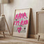 Modern Maximalist Eclectic Pink Funny Retro Funky Quotes Mama I'm Rich Wall Art Canvas Painting Posters Living Room Home Decor - Slobuy