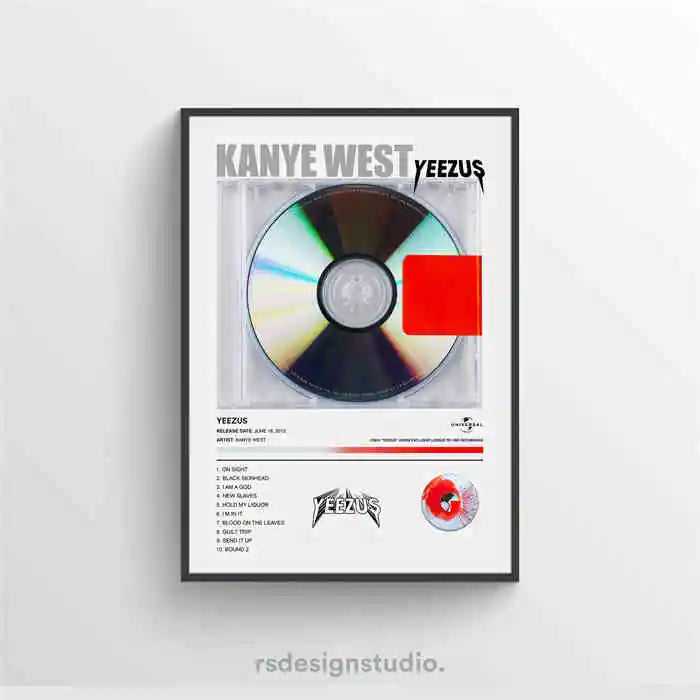 Modern Pop Wall Art Hip-Hop Rapper Kanye West HD Oil On Canvas Posters And Prints Home Living Room Bedroom Decor Gifts - Slobuy