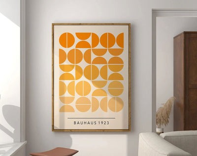 Modernist Bauhaus Geometric Canvas Poster Living Room Wall Art Retro Prints Mid Century Home Decorative Wall Art Painting - Slobuy
