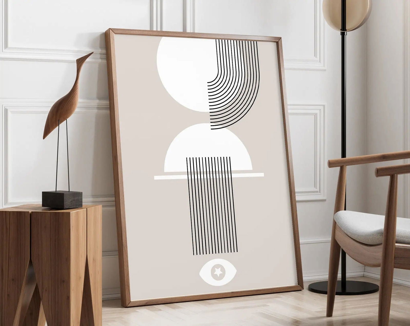 Modernist Bauhaus Geometric Canvas Poster Living Room Wall Art Retro Prints Mid Century Home Decorative Wall Art Painting - Slobuy