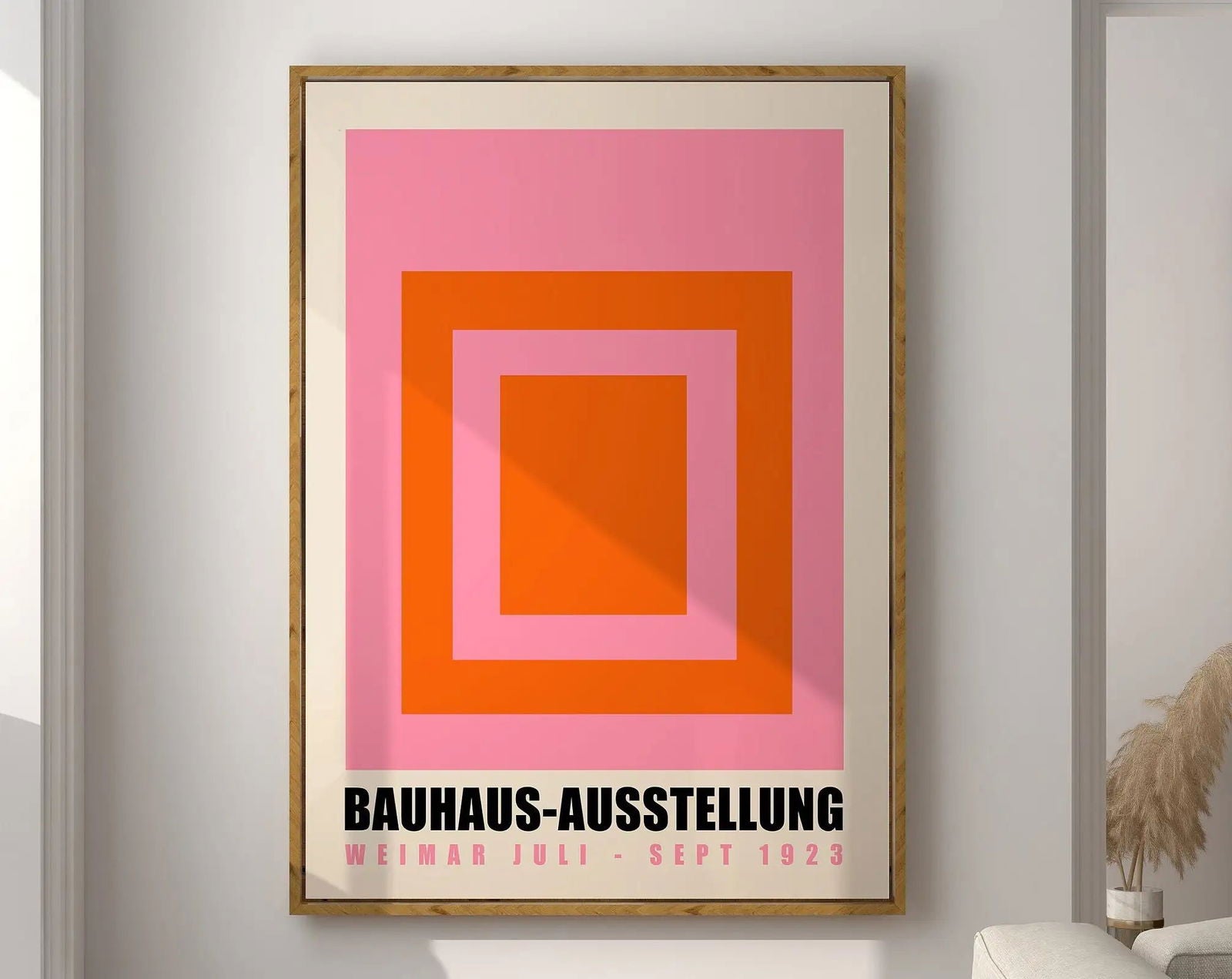 Modernist Bauhaus Geometric Canvas Poster Living Room Wall Art Retro Prints Mid Century Home Decorative Wall Art Painting - Slobuy