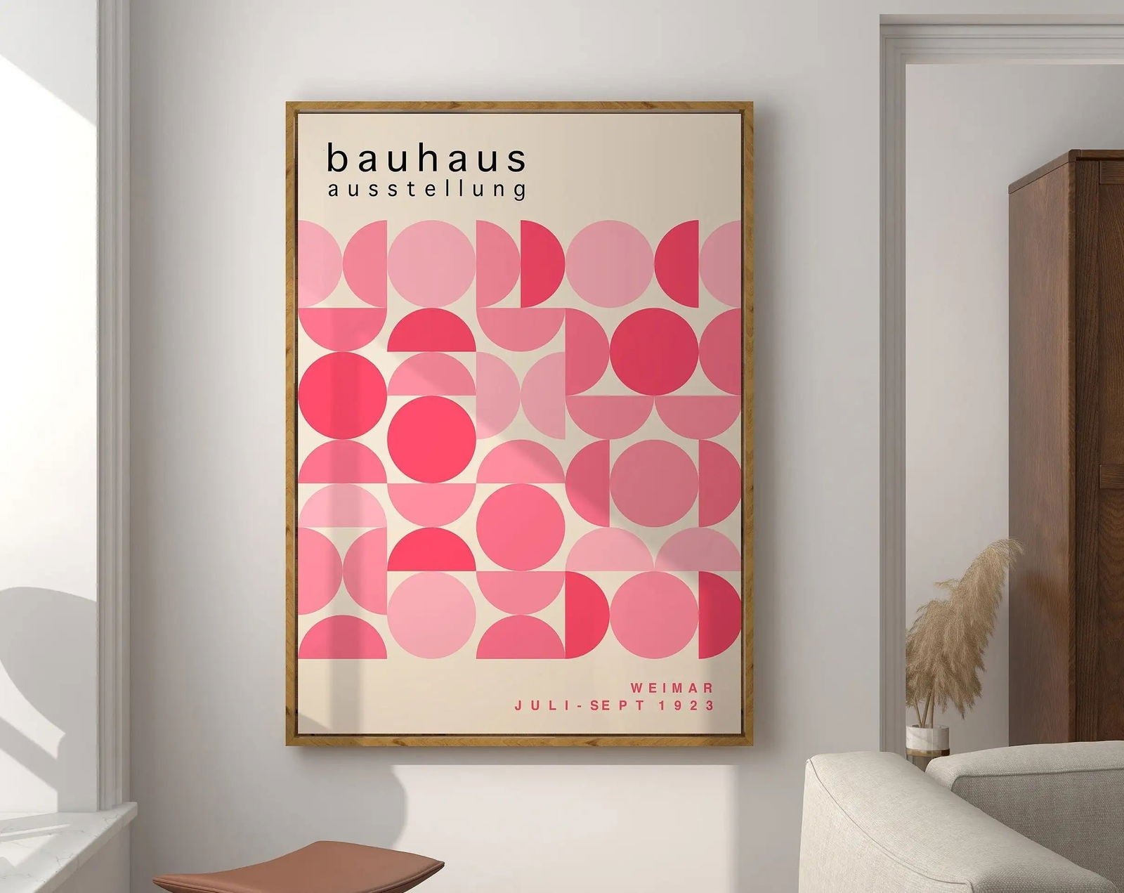 Modernist Bauhaus Geometric Canvas Poster Living Room Wall Art Retro Prints Mid Century Home Decorative Wall Art Painting - Slobuy