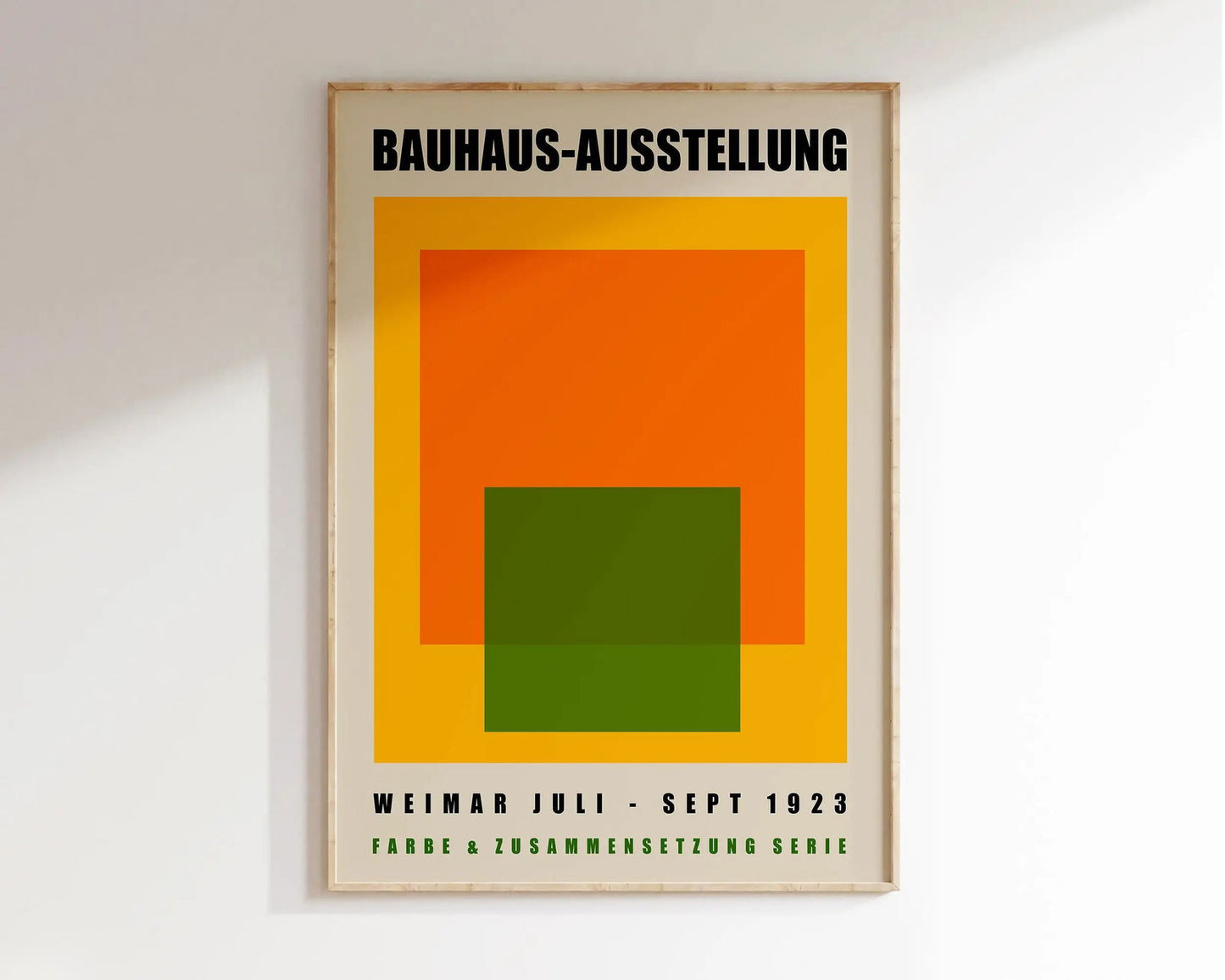 Modernist Bauhaus Geometric Canvas Poster Living Room Wall Art Retro Prints Mid Century Home Decorative Wall Art Painting - Slobuy