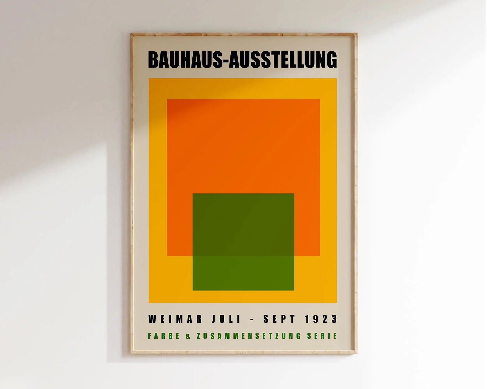 Modernist Bauhaus Geometric Canvas Poster Living Room Wall Art Retro Prints Mid Century Home Decorative Wall Art Painting - Slobuy