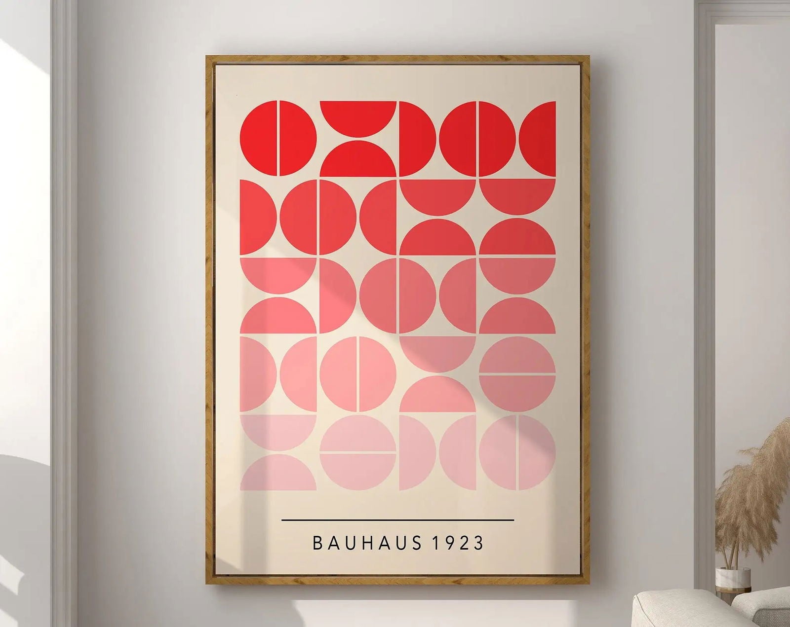 Modernist Bauhaus Geometric Canvas Poster Living Room Wall Art Retro Prints Mid Century Home Decorative Wall Art Painting - Slobuy