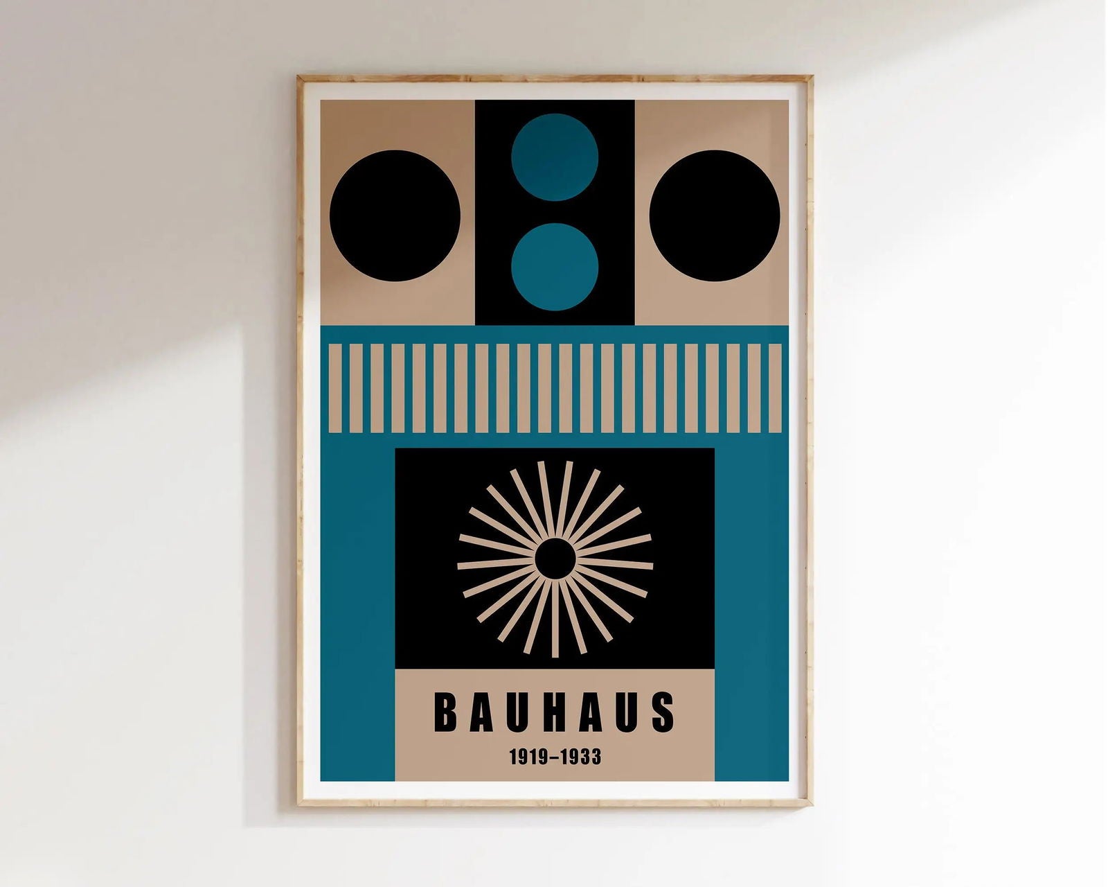Modernist Bauhaus Geometric Canvas Poster Living Room Wall Art Retro Prints Mid Century Home Decorative Wall Art Painting - Slobuy