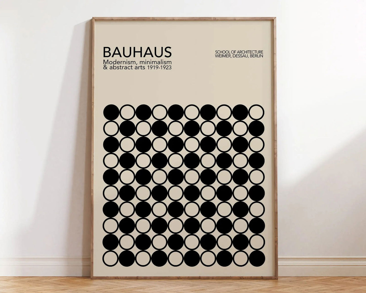 Modernist Bauhaus Geometric Canvas Poster Living Room Wall Art Retro Prints Mid Century Home Decorative Wall Art Painting - Slobuy