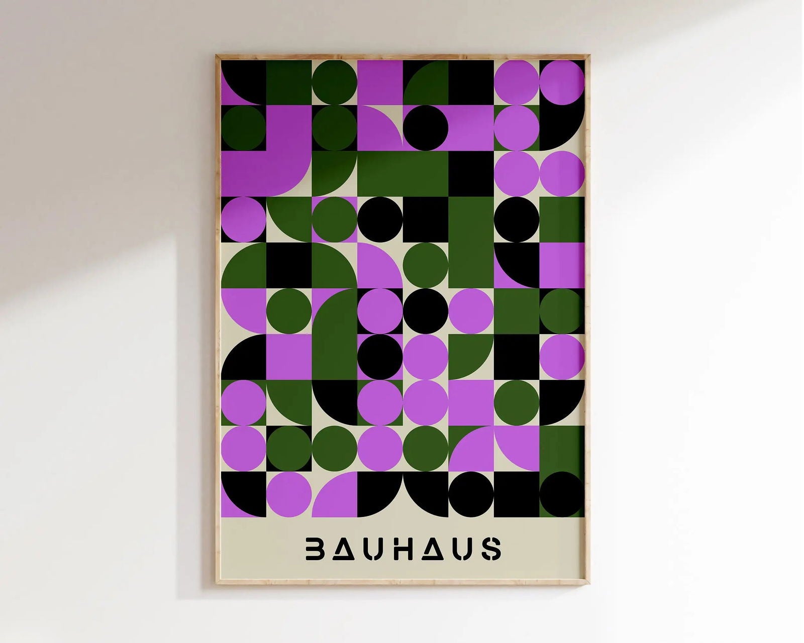 Modernist Bauhaus Geometric Canvas Poster Living Room Wall Art Retro Prints Mid Century Home Decorative Wall Art Painting - Slobuy