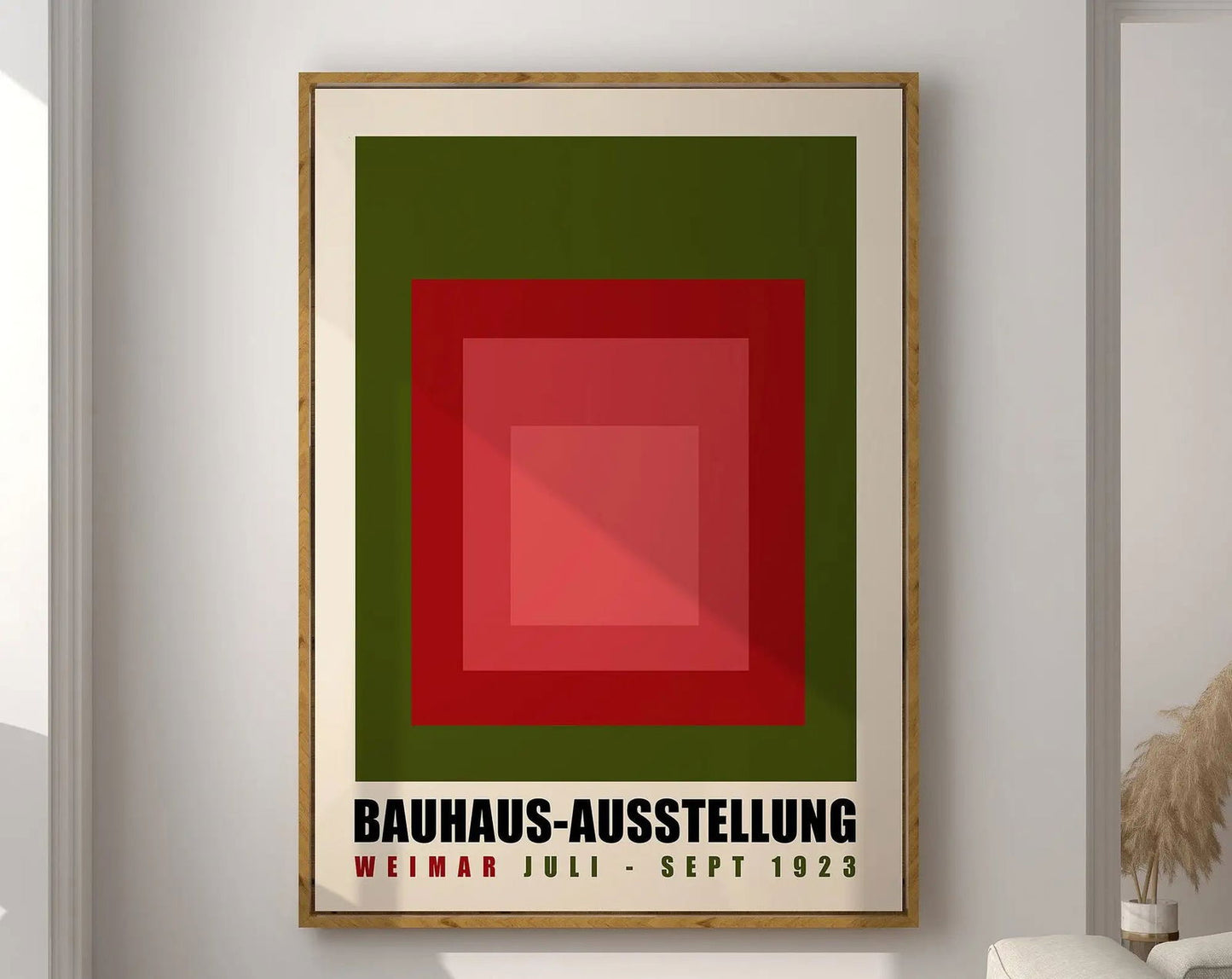 Modernist Bauhaus Geometric Canvas Poster Living Room Wall Art Retro Prints Mid Century Home Decorative Wall Art Painting - Slobuy