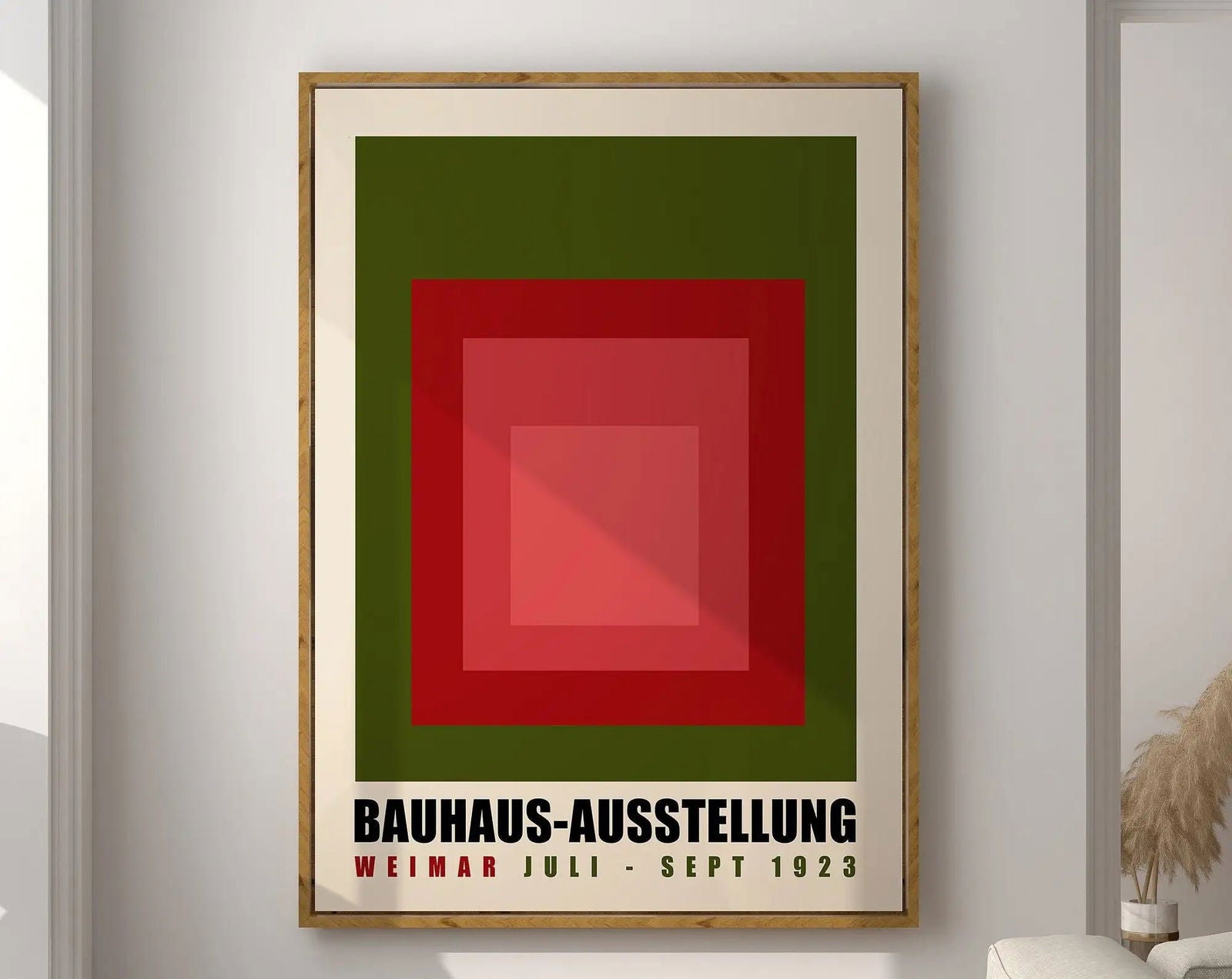 Modernist Bauhaus Geometric Canvas Poster Living Room Wall Art Retro Prints Mid Century Home Decorative Wall Art Painting - Slobuy