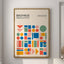 Modernist Bauhaus Geometric Canvas Poster Living Room Wall Art Retro Prints Mid Century Home Decorative Wall Art Painting - Slobuy