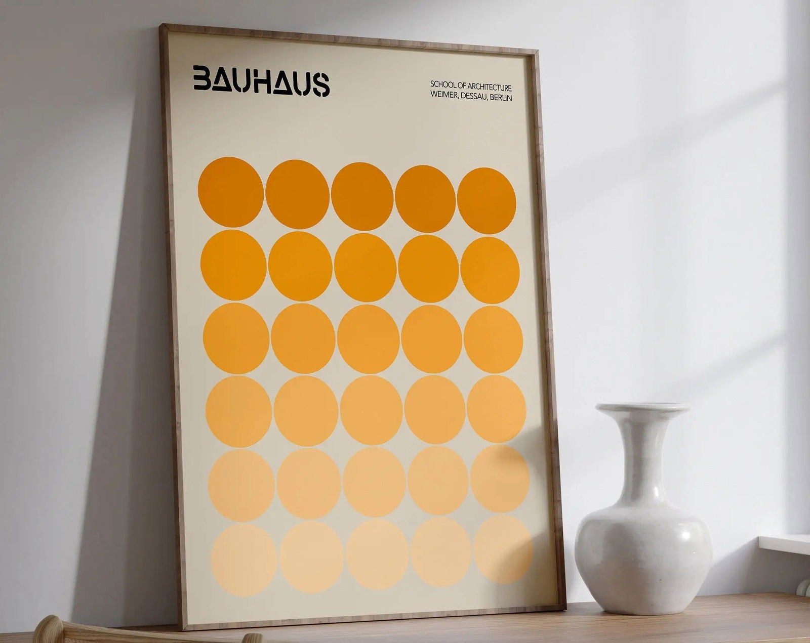 Modernist Bauhaus Geometric Canvas Poster Living Room Wall Art Retro Prints Mid Century Home Decorative Wall Art Painting - Slobuy
