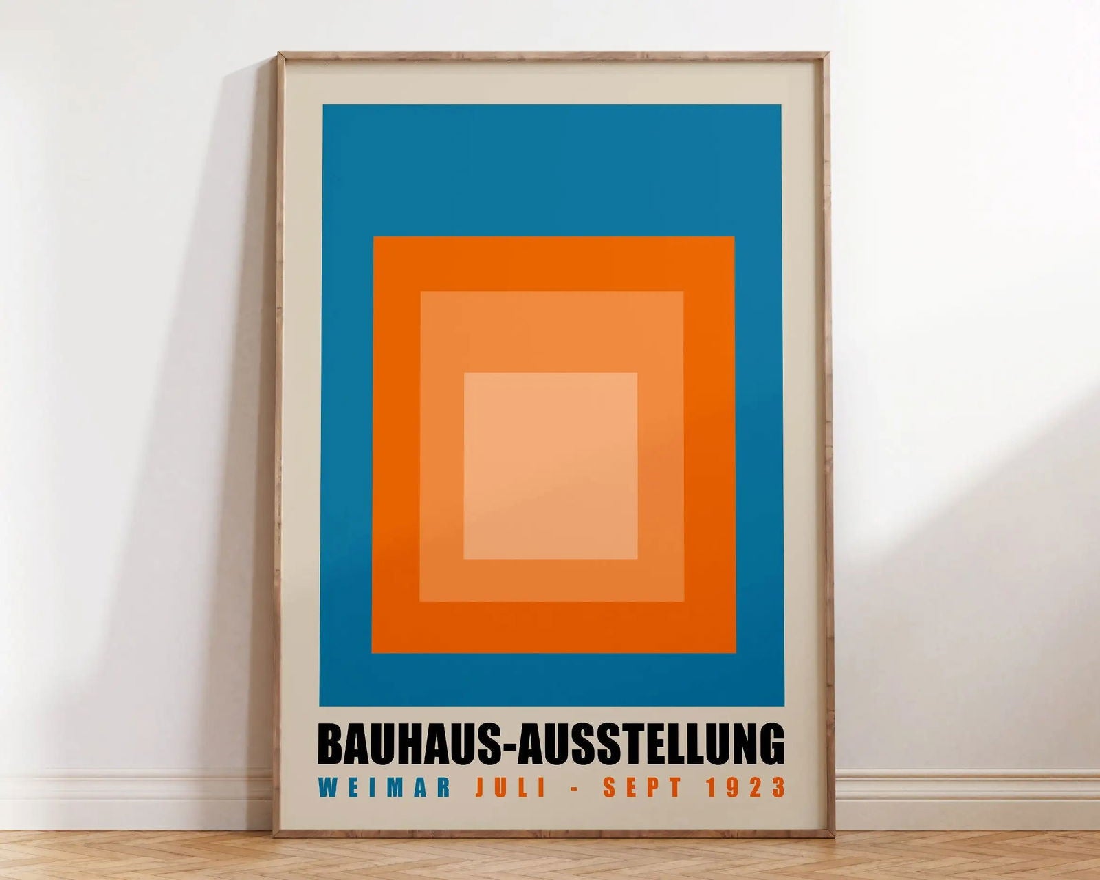 Modernist Bauhaus Geometric Canvas Poster Living Room Wall Art Retro Prints Mid Century Home Decorative Wall Art Painting - Slobuy